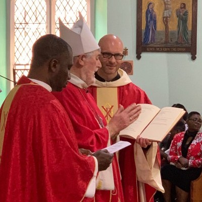 Bishop Patrick and Father Tomas